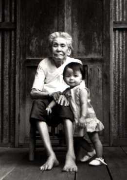 With my grandmother of gramdmother at my sweet home.